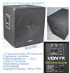 Aktiv Subwoofer 15 600WATT Universell Bassunterstützung Erweiterung PA DJ
